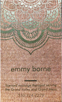 Licensed Massage Therapist, Emmy Borne