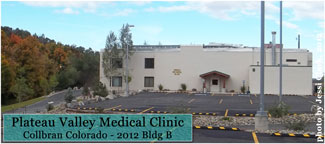 Plateau Valley Medical Clinic Building B houses the ancillary services in Collbran Colorado