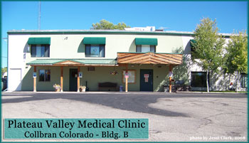 Plateau Valley Medical Clinic Building B houses the ancillary services in Collbran Colorado